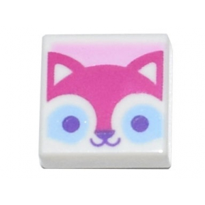 LEGO® Plate Lisse 1x1 Avec Chat Rose 41921
