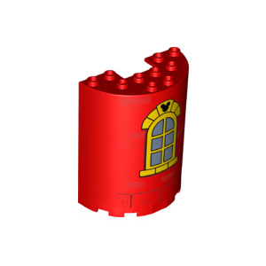 LEGO® Cylinder Half 3x6x6 Disney Decorated
