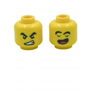 LEGO® Mini-Figurines - Tête Avec 2 Expressions (2D)