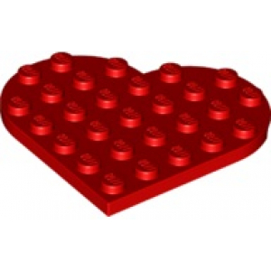 LEGO® Plate Round 6x6 Heart