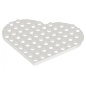 LEGO® Plate 9x9 En Forme de Coeur