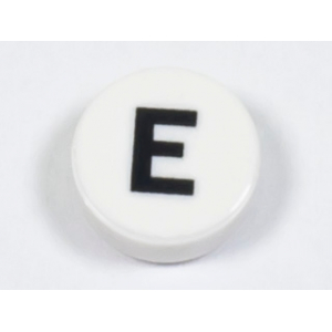 LEGO® Plate Lisse 1x1 Imprimée Lettre E