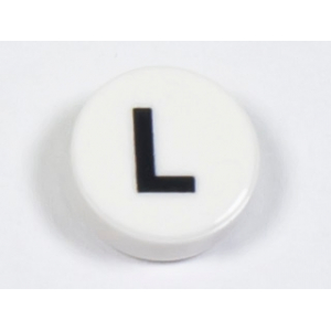 LEGO® Plate Lisse 1x1 Imprimée Lettre L