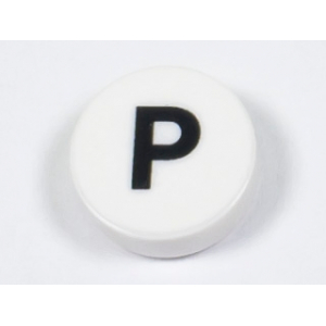 LEGO® Plate Lisse 1x1 Imprimée Lettre P