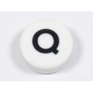 LEGO®  Plate Lisse 1x1 Imprimée Lettre Q