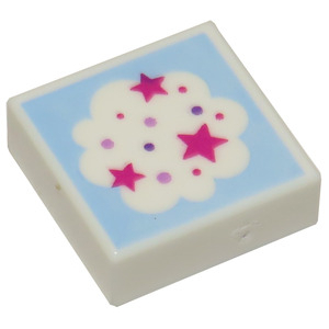 LEGO® Tile 1x1 With Pink Stars