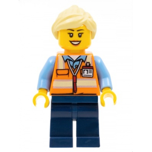 LEGO® Mini-Figurine Femme Sécurité Train