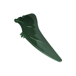 LEGO® Dinosaur Wing - Left with Marbled Sand Green Edge Patt