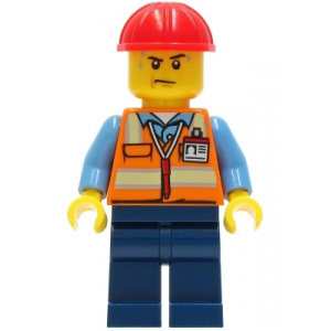 LEGO® Mini-Figurine Ouvrier - Gilet de Sécurité
