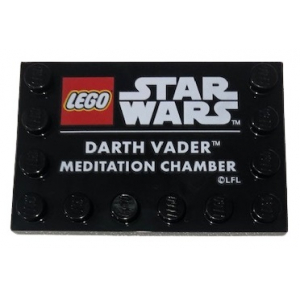 LEGO® Plate Lisse 4x6 "Darth Vader Meditation Chamber"
