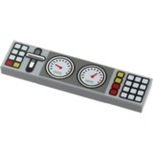 LEGO® Tile 1x4 Decorated with 2 Gauges