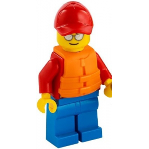LEGO® Minifigure Beach Rescue with Life Preserver