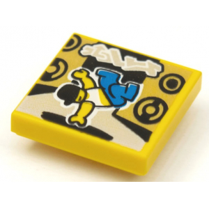 LEGO® Plate Lisse 2x2 Danseur Hip-Hop