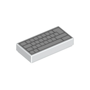 LEGO® Tile 1x2 with Groove with Computer Keyboard