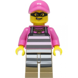 LEGO® Minifigure Police - Crook Cream