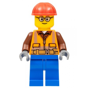 LEGO® Mini-Figurine Ouvrier avec Lunettes