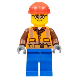 LEGO® Mini-Figurine Ouvrier avec Lunettes