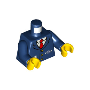LEGO® Mini-Figurines Torse Conducteur Train (4Q)