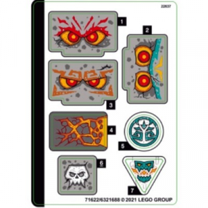 LEGO® Sticker Sheet for Set 71747