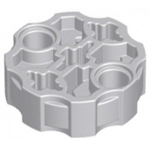 LEGO® Technic Axle Connector Block Round with 2 Pin Holes