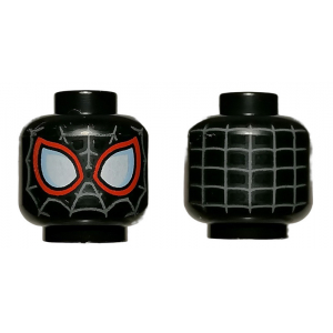 LEGO® Minifigure Head Dual Sided Alien with Spider-Man Gray