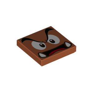 LEGO® Tile 2x2 with Groove with Goomba