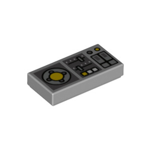 LEGO® Tile 1x2 with Groove with Vehicle Control Panel