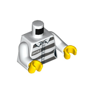 LEGO® Mini-Figurine Torse Tenue de Prisonnier N°50382 (2D)