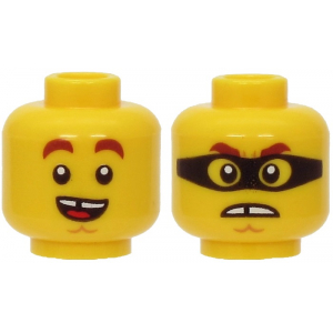 LEGO® Mini-Figurines - Tête Avec 2 Expressions (5C)