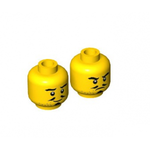 LEGO® Minifigure - Head with 2 Expressions