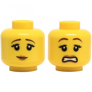 LEGO® Mini-Figurines - Tête Femme Avec 2 Expressions (1G)