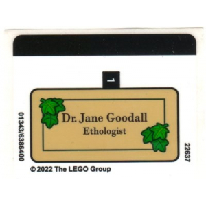 LEGO® Autocollant - Stickers Jane Goodall 40530