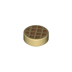 LEGO® Plate Lisse Ronde 1x1 Imprimée Gateaux Tarte