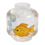 LEGO® Brique Ronde 1x1 Imprimée Poisson et Bulles d'eau