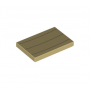 LEGO® Tile 2x3 with 3 Dark Tan Curved Lines Pattern