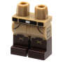 LEGO® Hips and Legs with Dark Brown Boots Black Belt