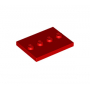 LEGO® Plate Lisse 3x4 Avec 4 Tenons au Centre