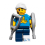 LEGO® Mini-Figurine Serie 15 Homme Blessé avec Béquilles