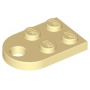 LEGO® Plate 2x3 - Arrondie et Passage Pour Connecteur