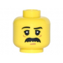 LEGO® Minifigure - Head Black Bushy Moustache