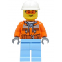 LEGO® Mini-Figurine Travaux - Homme avec Casque de Chantier