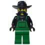 LEGO® Minifigure Police Crook Snake Rattler Green Overalls