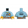 LEGO® Mini-Figurine Torse Policier Femme avec Badge Doré