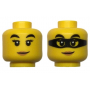 LEGO® Mini-Figurine - Tête Femme Avec 2 Expressions (3Q)