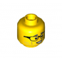 LEGO® Minifigure Head Male Glasses Pattern