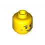 LEGO® Mini-Figurine Tête Sourire en Coin et Cicatrice (2P)