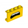 LEGO® Cloison 1x4x2 Imprimé Bouche Ouverte