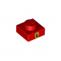 LEGO® Plate 1x1 Imprimée Logo Ferrari