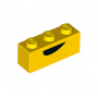 LEGO® Brique 1x3 Imprimée Bouche Noir
