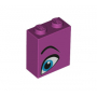 LEGO® Brique 1x2x2 Imprimée Oeil Bleu